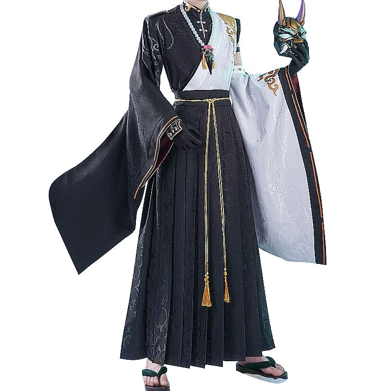 Anime Cosplay Outfit - Kostum Halloween XIAO Game Genshin Impact