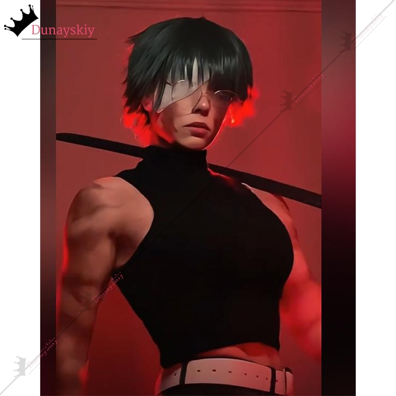 Cosplay Anime Jjk - YiNuo*/2026 Kostum Cosplay Maki Zenin Baru