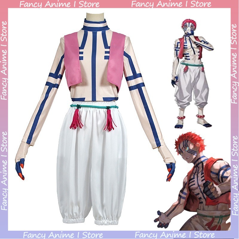 Anime Cosplay Festival - Kostum Cosplay Anime Akaza Pakaian Pesta