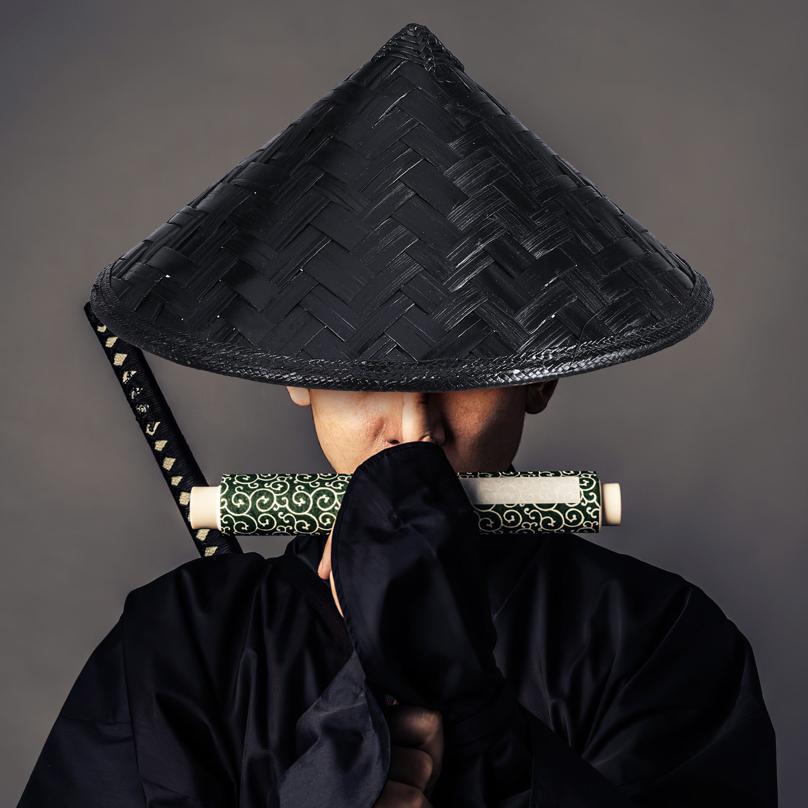 Asian Cosplay Anime - Topi Cosplay Anime Topi Jerami Samurai