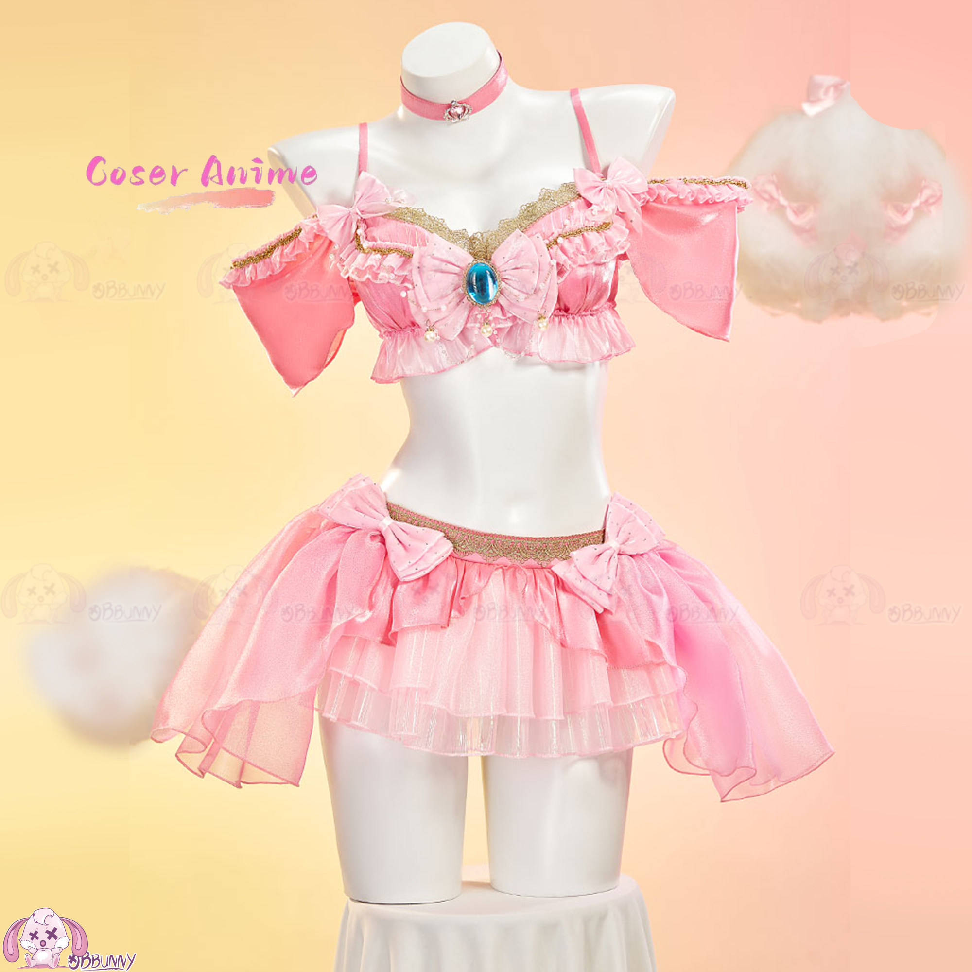 Anime Cosplay Festival - Set Rok Mini Sweet Peach Idol,