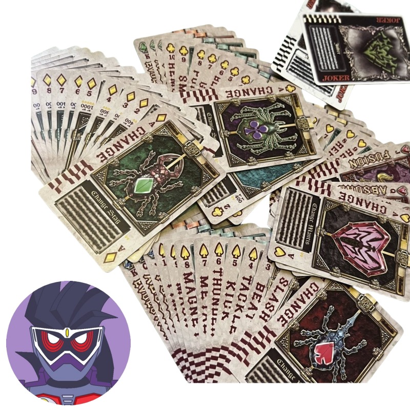 Anime Cosplay Kamen Rider - Karakter anime Bandai Kamen Rider kartu