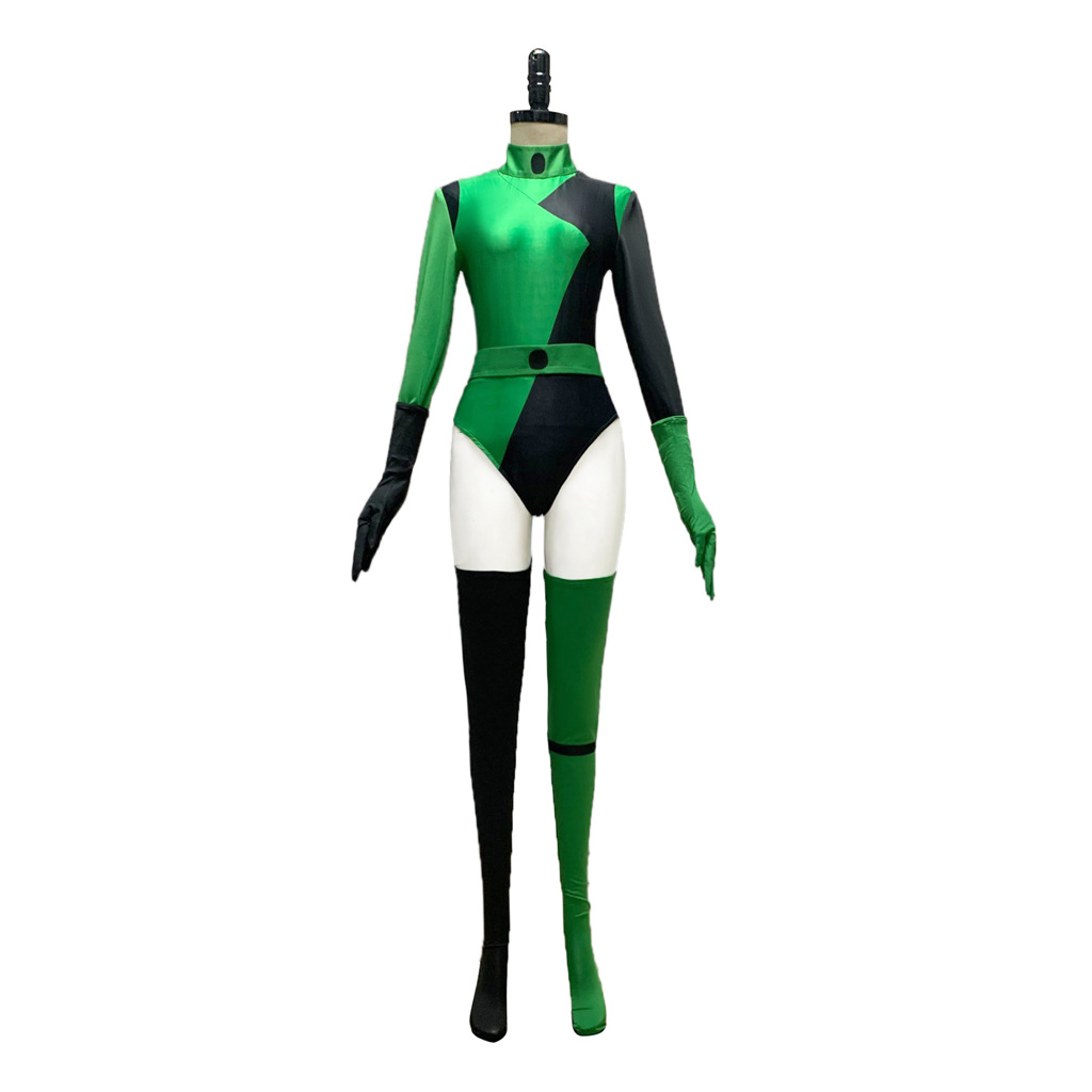 Anime Cosplay Jumpsuit - Kostum Cosplay Shego Jumpsuit Seksi Zentai