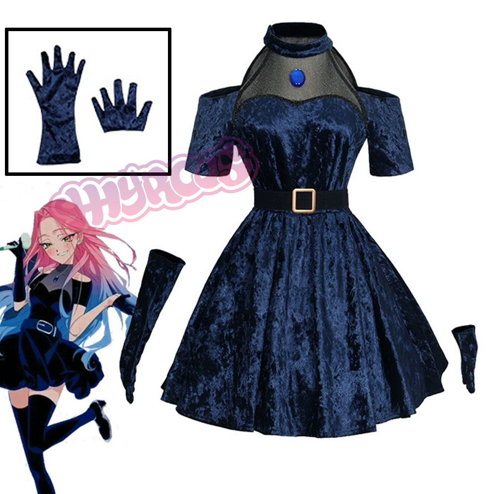 Anime Cosplay Blue Hair - Mizi Cosplay Anime Alien Kostum Panggung