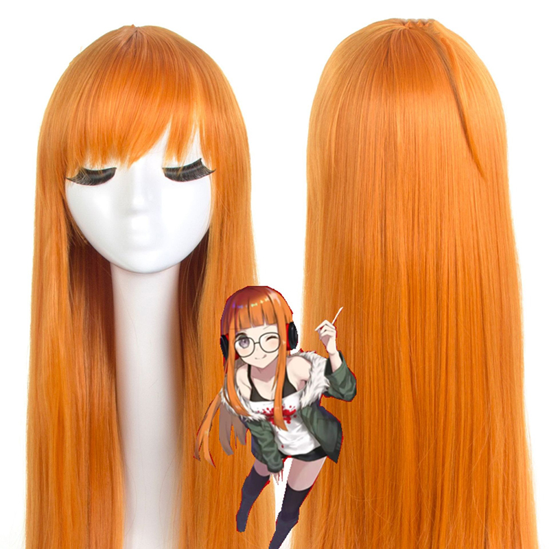Anime Cosplay Easy - Wig Cosplay Rambut Manusia Lurus Panjang