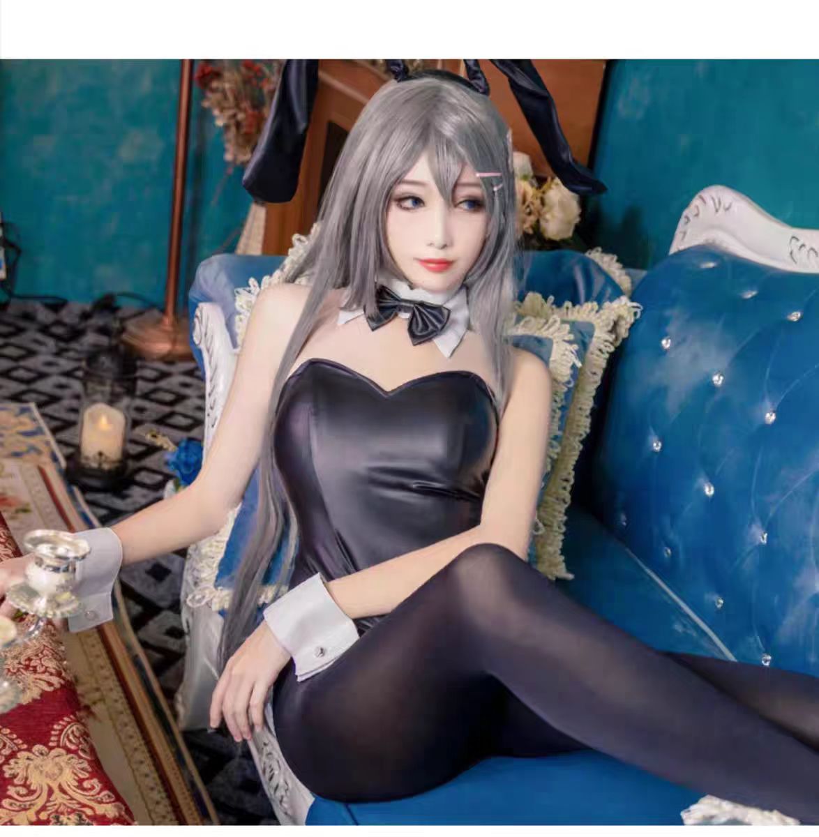 Anime Cosplay Jumpsuit - Kostum Cosplay Gadis Kelinci Seksi Sakurajima