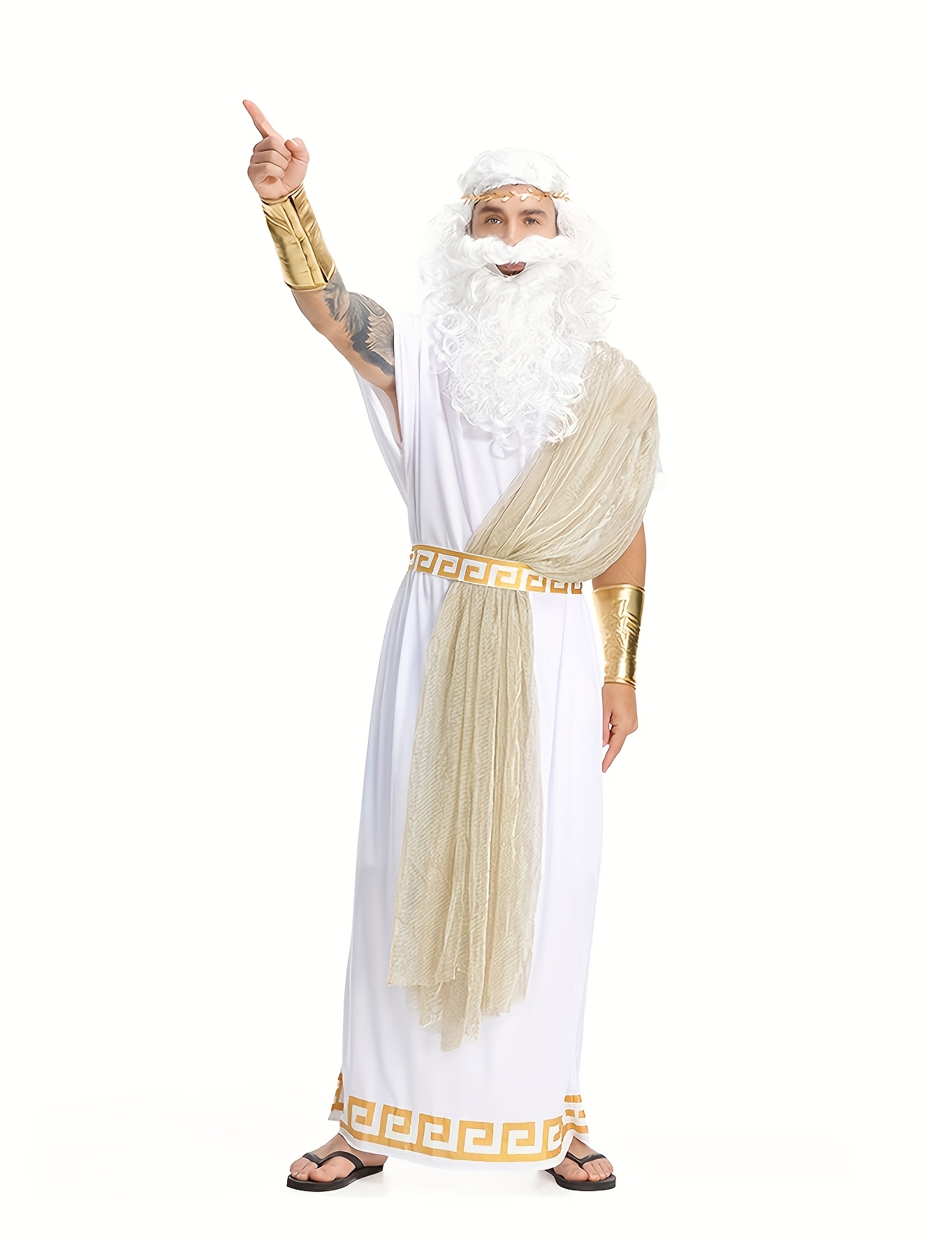 Anime Cosplay And Costumes - Kostum Dewa Yunani Zeus Pria Pakaian