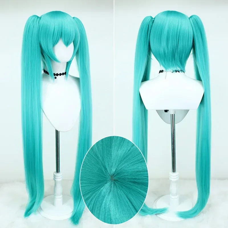 Anime Cosplay Blue Hair - Wig Cosplay Miku 2026 Panjang 105cm
