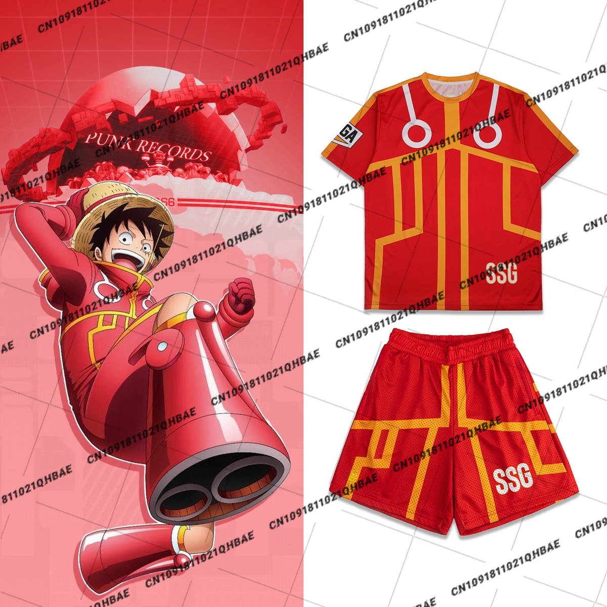 Anime Cosplay And Costumes - Kostum Cosplay Penggemar Anime Monkey D.