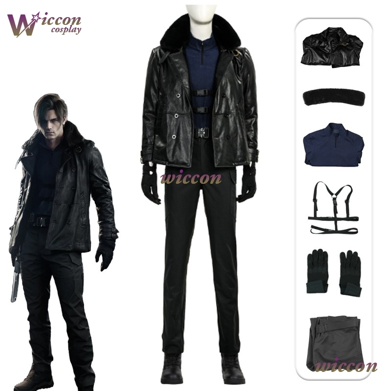 Anime Cosplay Jumpsuit - Kostum Cosplay Leon·S·Kennedy dari Resident Evil,