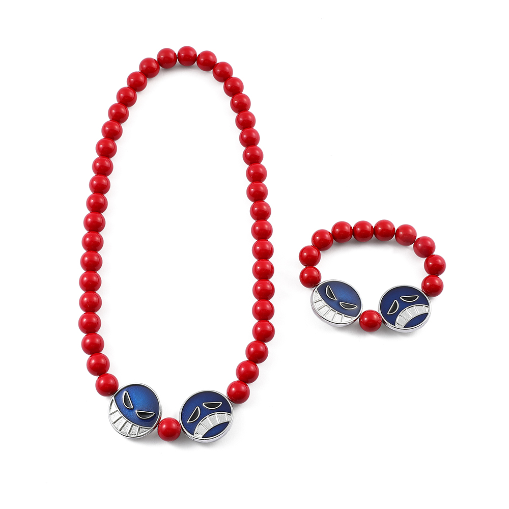 Anime Cosplay Website - Gelang dan kalung manik merah anime,