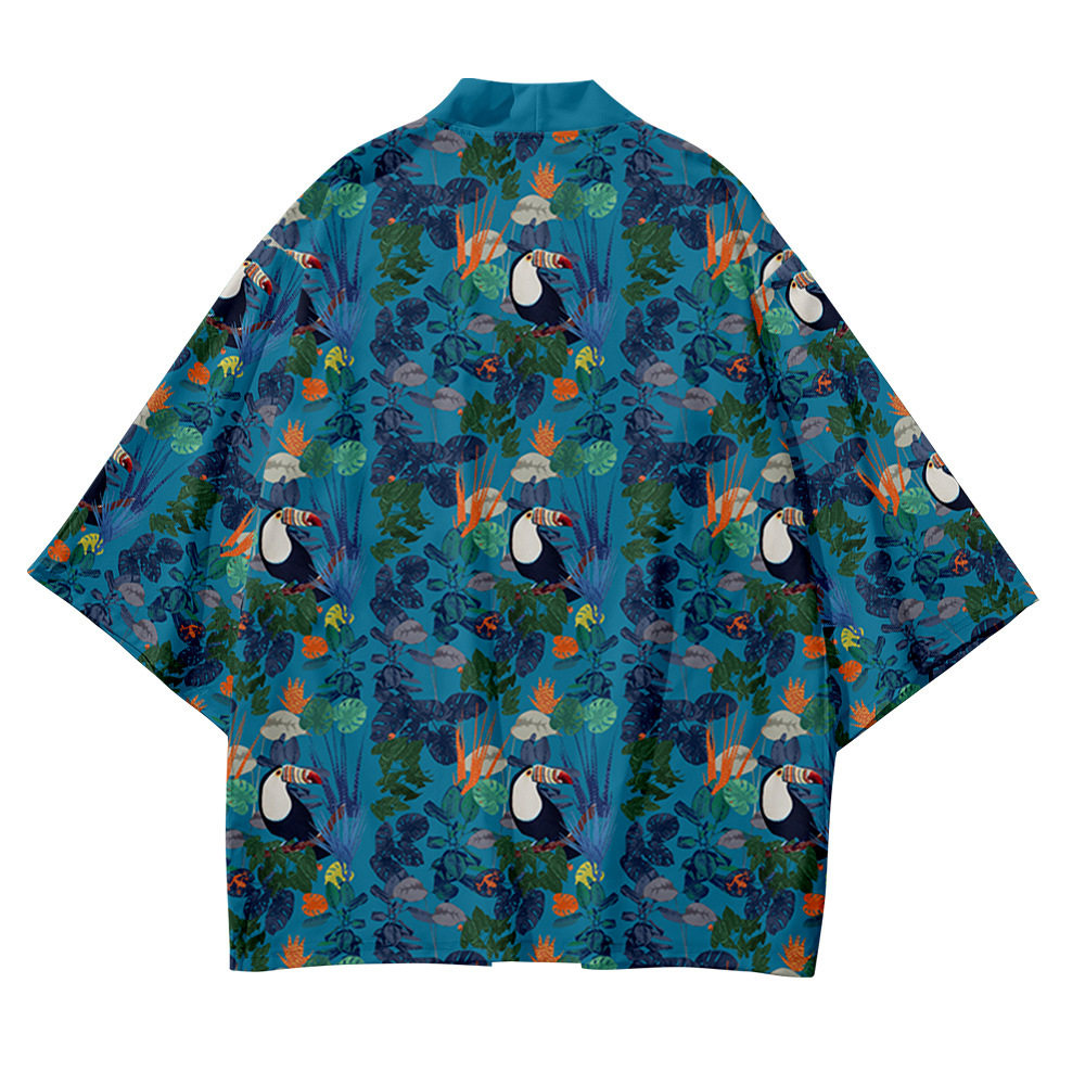 Asian Cosplay Anime - Kimono Jepang Cardigan Longgar Wanita Pria