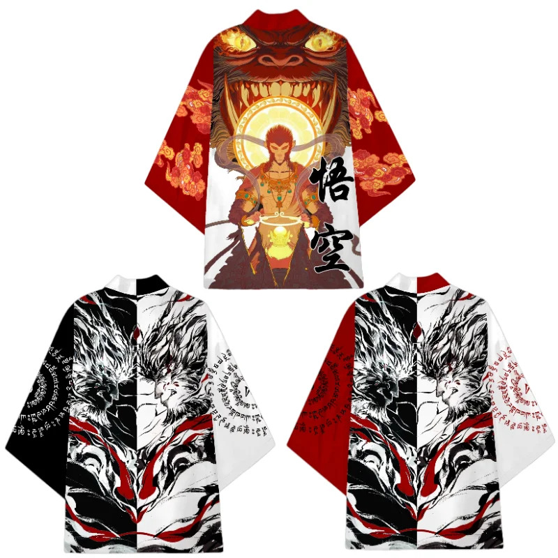 Asian Cosplay Anime - Kimono Cosplay WuKong Mitos Hitam Pakaian