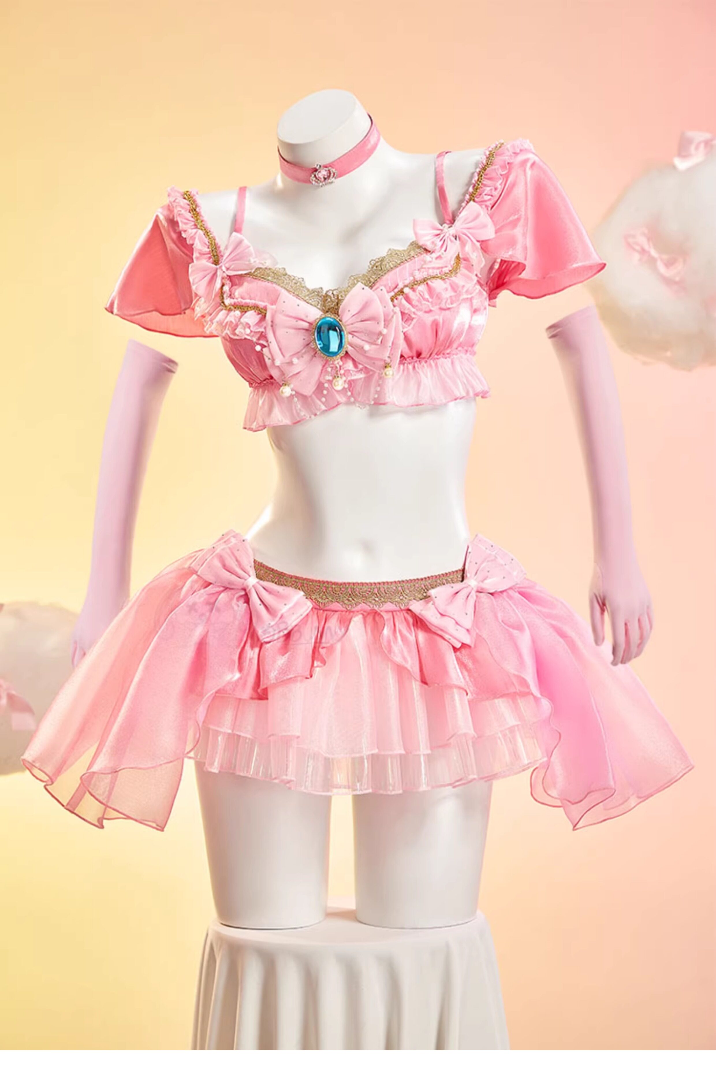 Set Rok Mini Sweet Peach Idol, - Anime Cosplay Festival ulasan dan harga