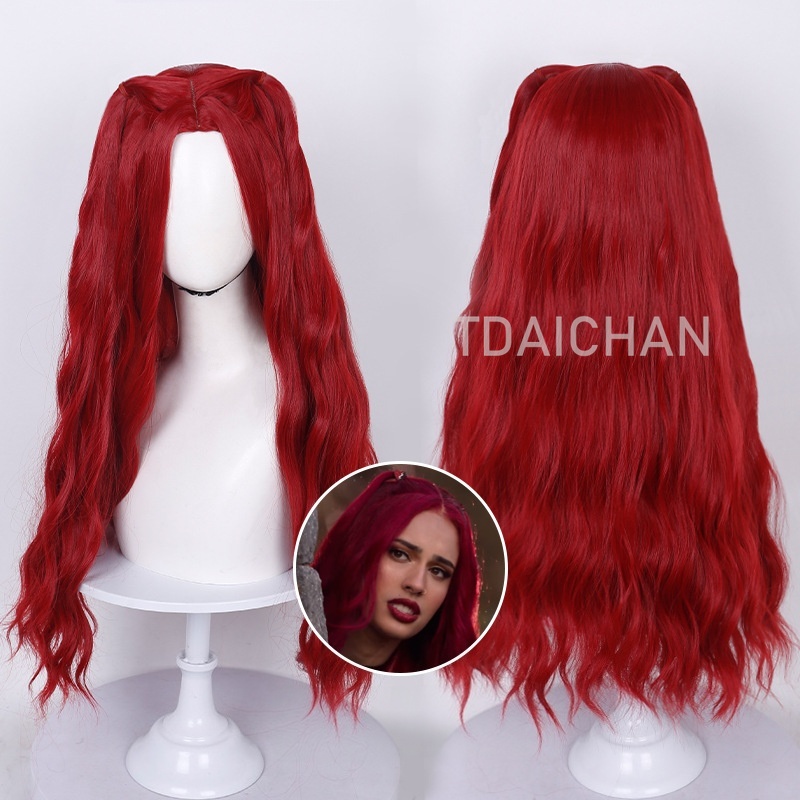Wig Cosplay Keriting Merah Gay - Anime Cosplay Blue Hair ulasan dan harga
