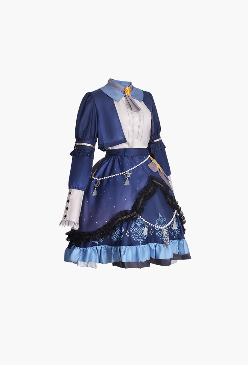 Gaun Warna-warni Bintang PJSK  - Anime Cosplay Female ulasan dan harga