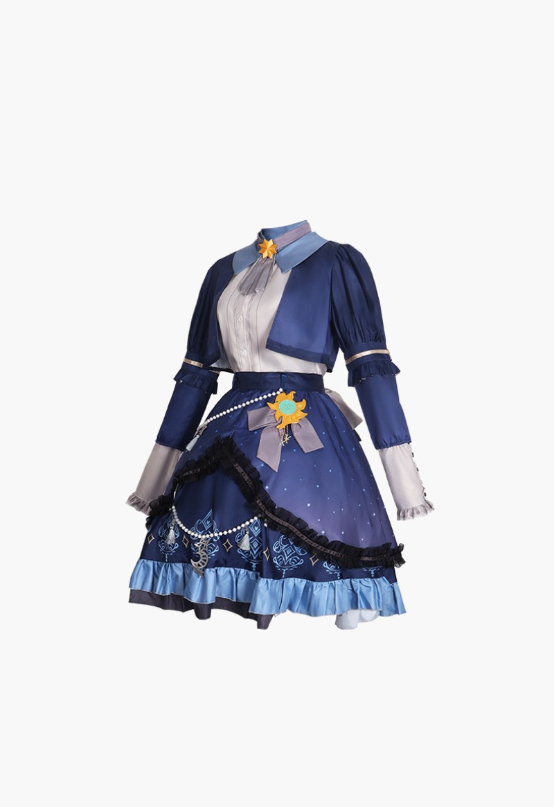 Gaun Warna-warni Bintang PJSK  - Anime Cosplay Female ulasan dan harga