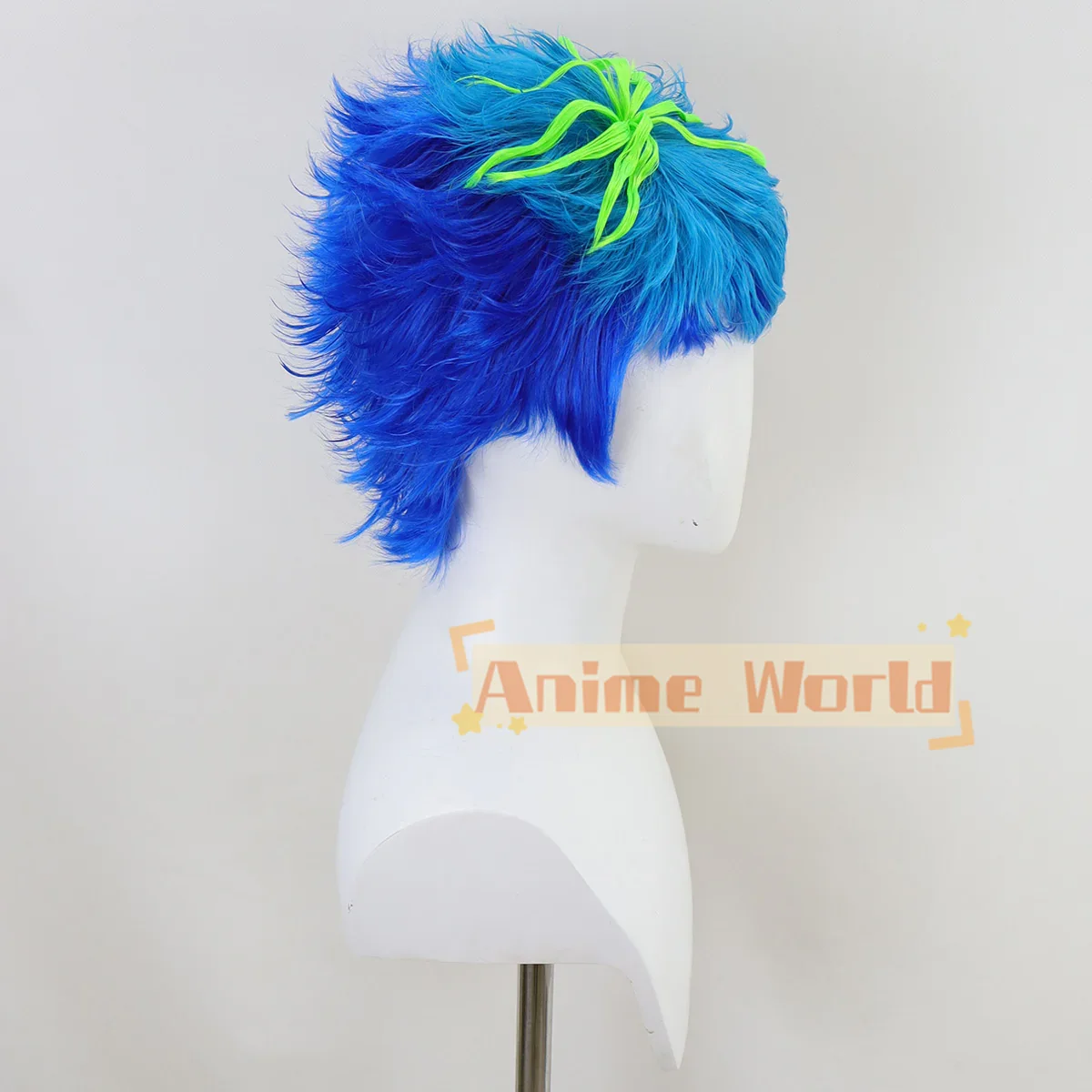 Wig Cosplay Naomichi Kurumada  - Anime Cosplay Blue Hair ulasan dan harga