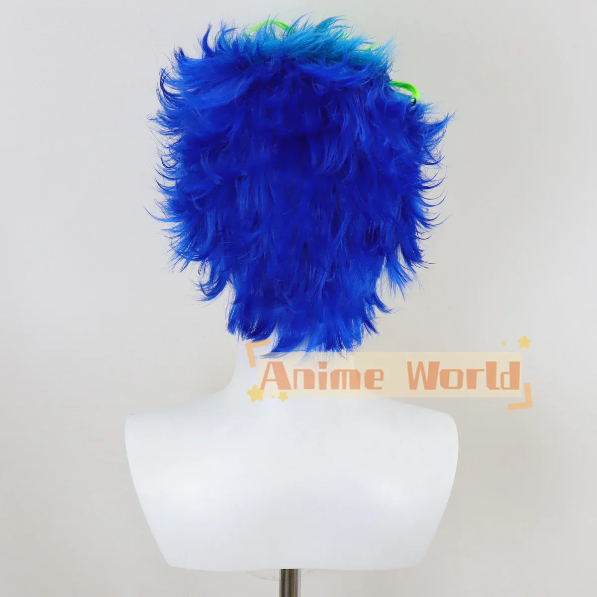 Wig Cosplay Naomichi Kurumada  - Anime Cosplay Blue Hair ulasan dan harga