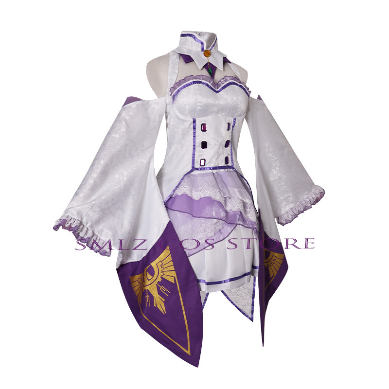 Kostum Cosplay Emilia Anime Re - Anime Cosplay Outfit ulasan dan harga