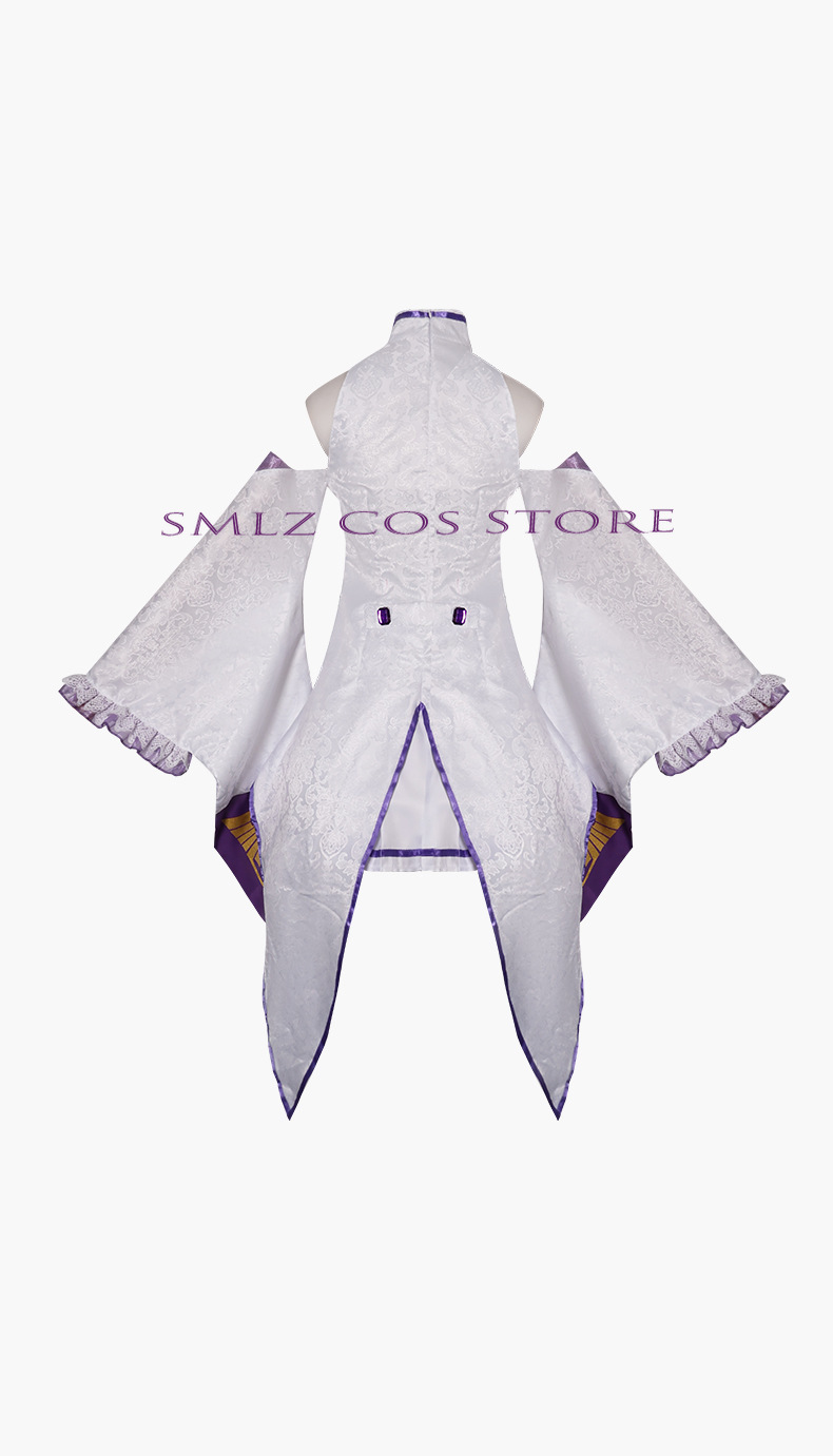 Kostum Cosplay Emilia Anime Re - Anime Cosplay Outfit ulasan dan harga