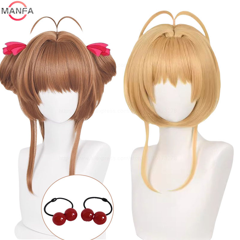Wig Cosplay Anime Sakura Kinom - Anime Cosplay Easy ulasan dan harga