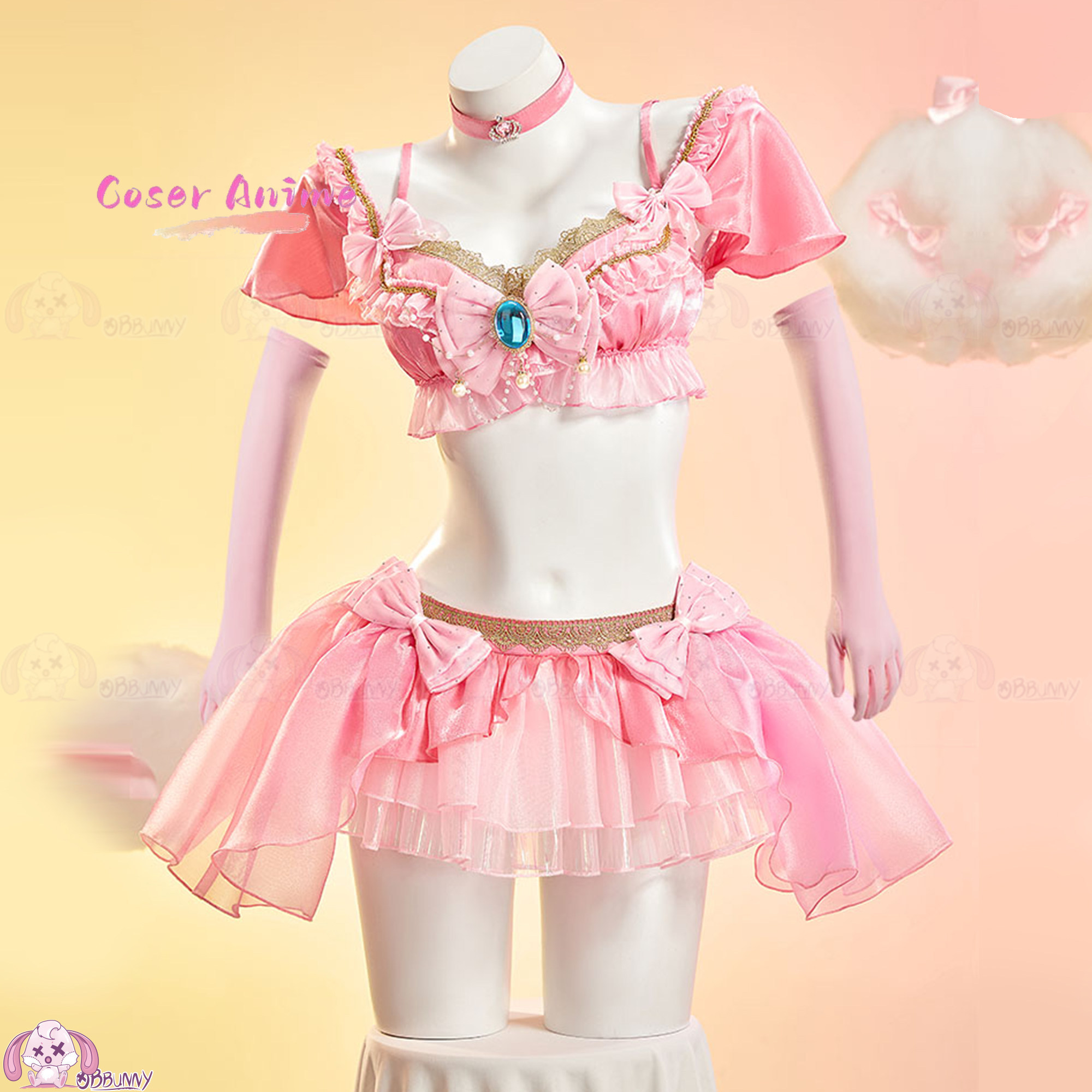 Set Rok Mini Sweet Peach Idol, - Anime Cosplay Festival ulasan dan harga