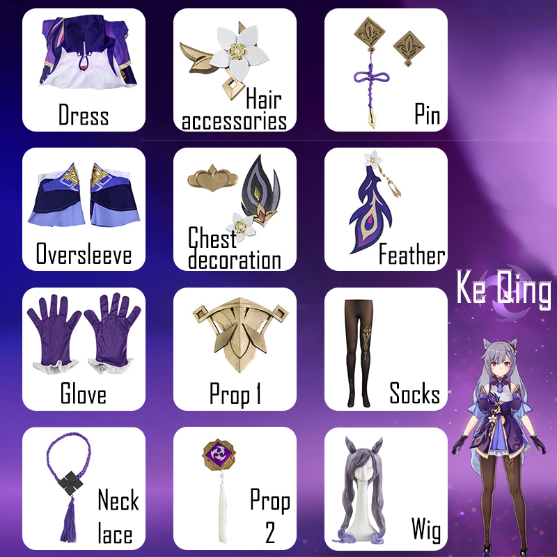 Kostum Cosplay Genshin Impact  - Anime Cosplay Jumpsuit ulasan dan harga
