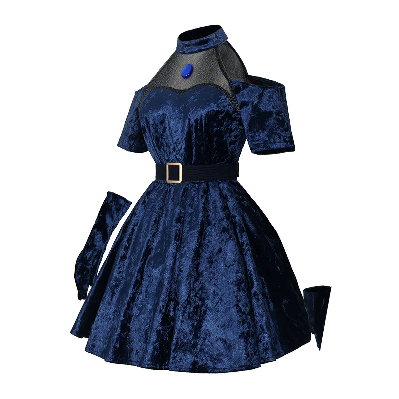 Mizi Cosplay Anime Alien Kostu - Anime Cosplay Blue Hair ulasan dan harga