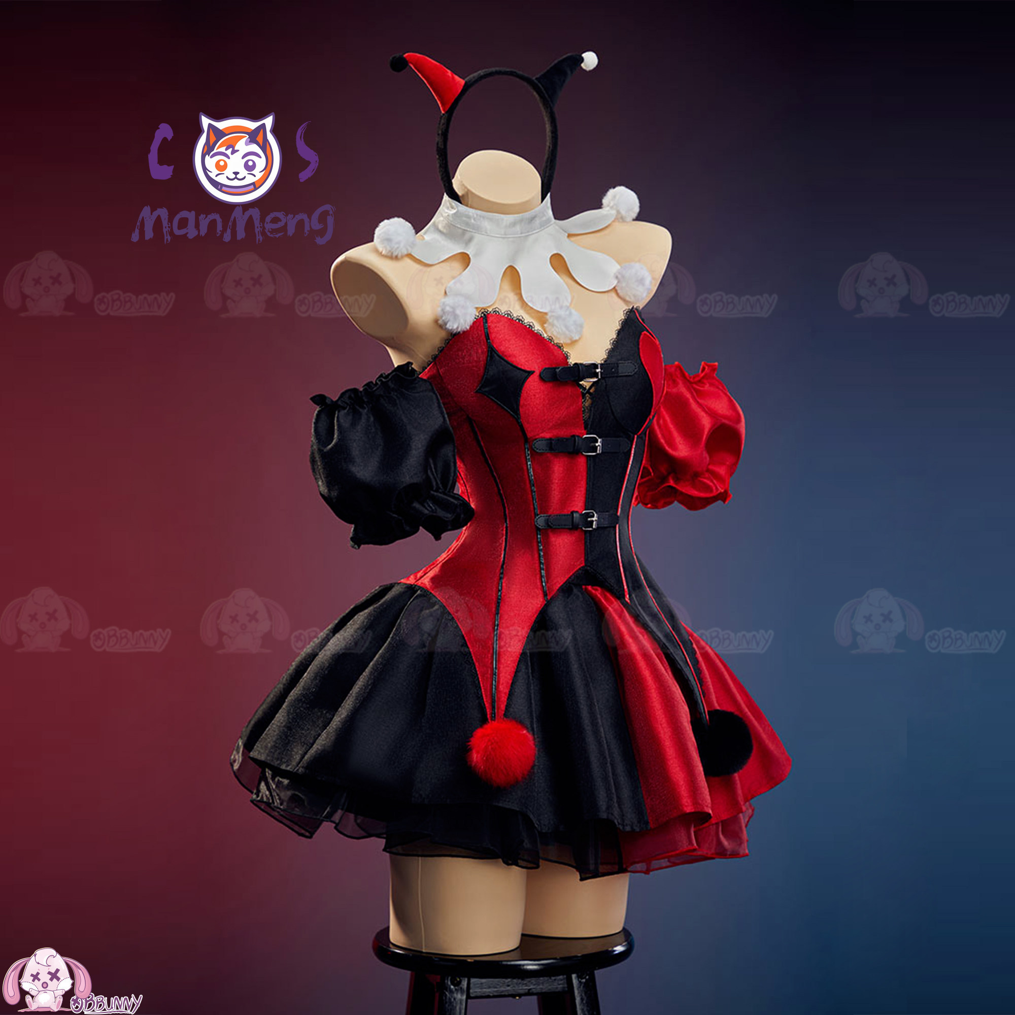 Rok Pinggang Gothic Lolita Bad - Cosplay Anime Black ulasan dan harga