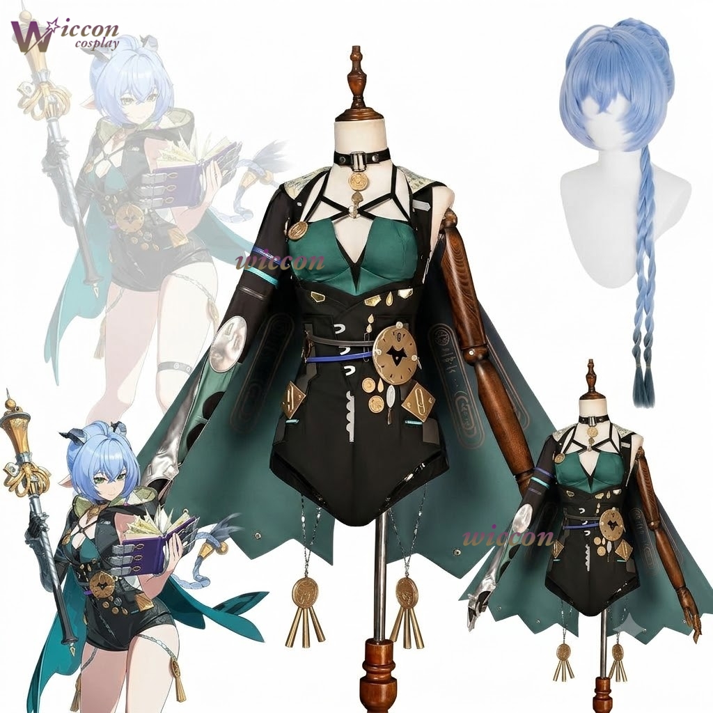 Zenless Zone Zero Lucia Elowen - Anime Cosplay Blue Hair ulasan dan harga