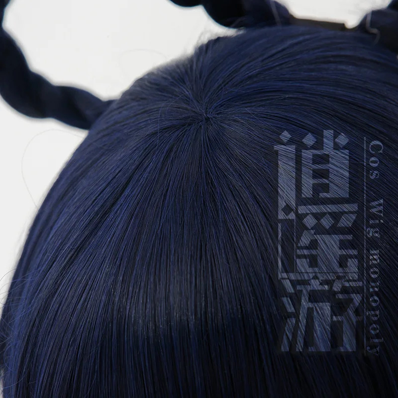 Qq34Xiangling Cos 30CM Rambut  - Anime Cosplay Blue Hair ulasan dan harga