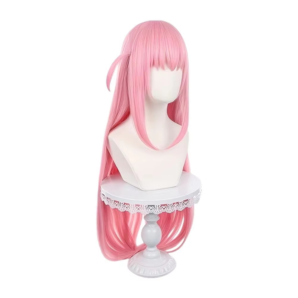 Wig merah muda lurus panjang d - Anime Cosplay Girl Easy ulasan dan harga