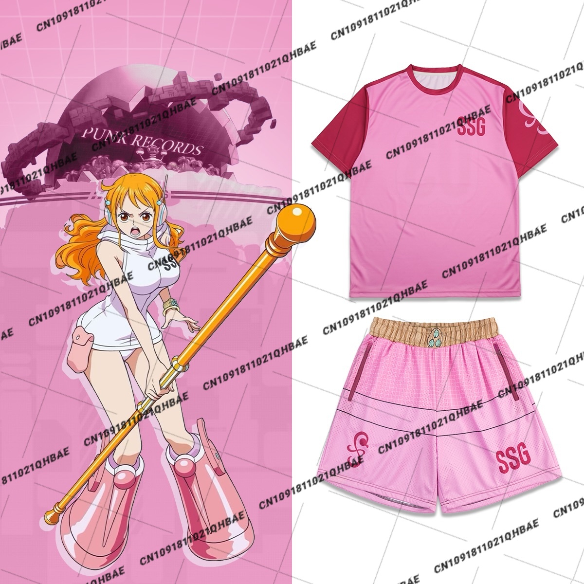 Kostum Cosplay Anime Nami Pula - Anime Cosplay And Costumes ulasan dan harga