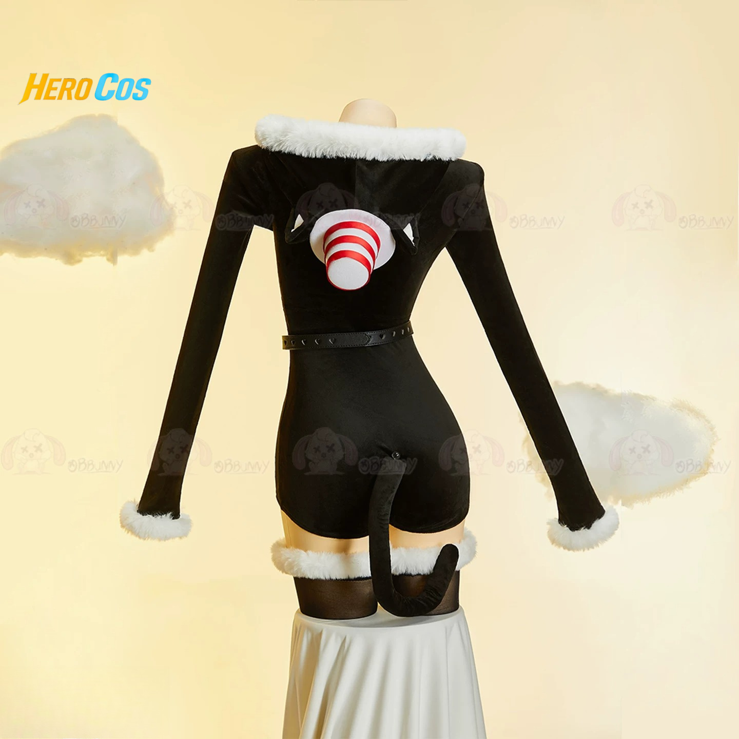 Kostum Cosplay Kucing Bertopi  - Anime Cosplay Jumpsuit ulasan dan harga