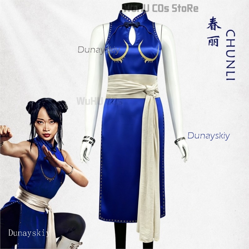 Set Kostum Cosplay Chun Li Dew - Live Action Anime Cosplay ulasan dan harga