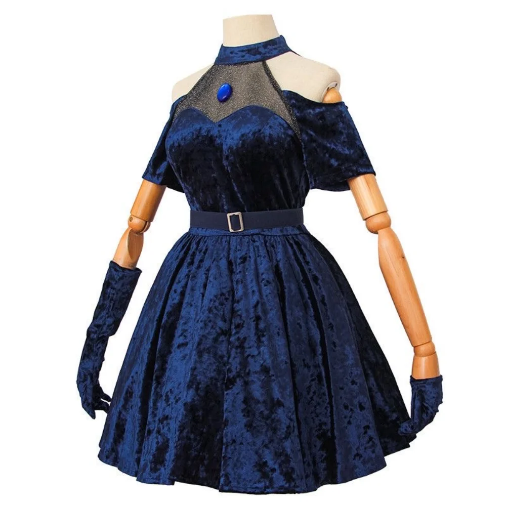 Kostum Cosplay Anime Alien Kos - Anime Cosplay Blue Hair ulasan dan harga