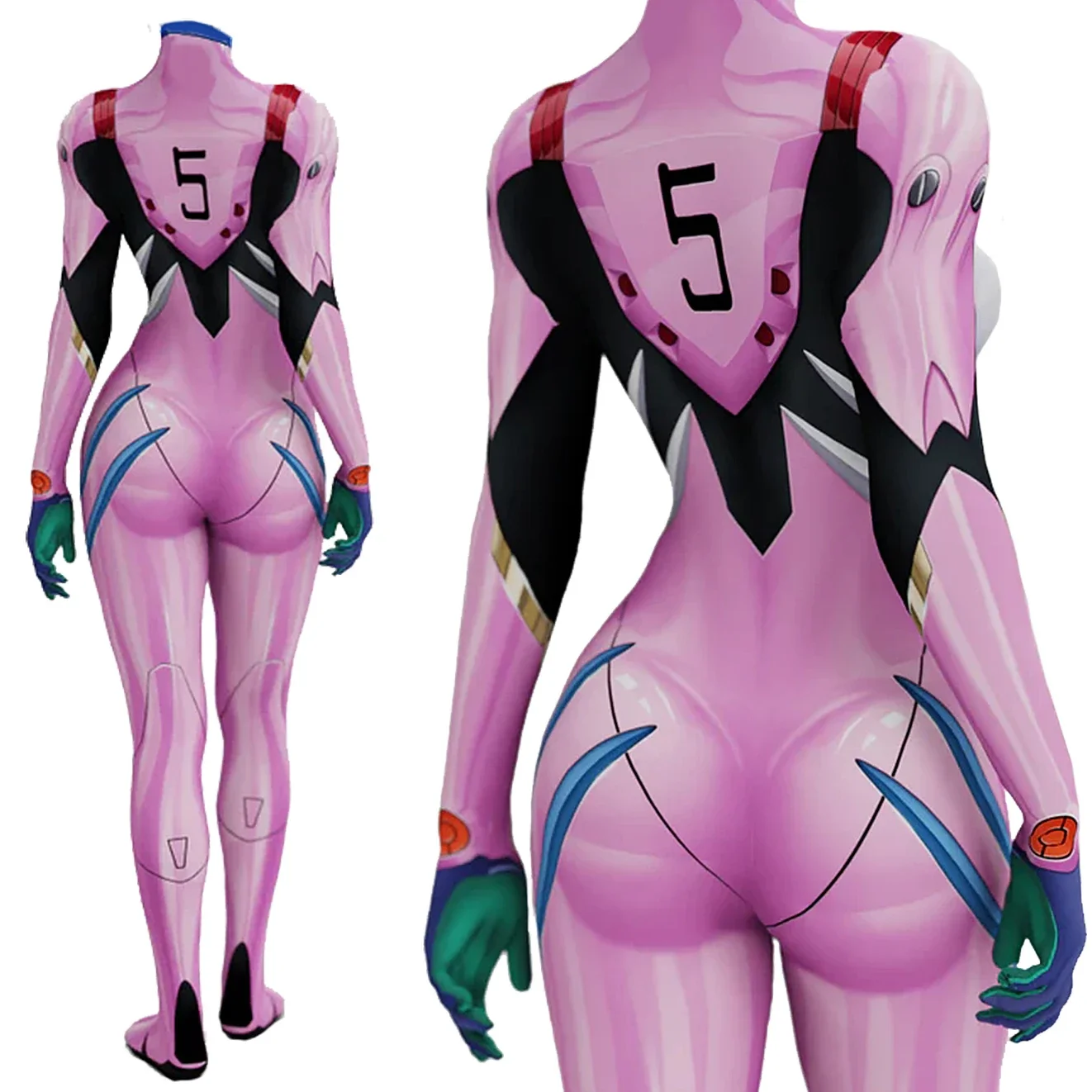 Kostum Cosplay Anime EVA 05 Ma - Anime Cosplay Jumpsuit ulasan dan harga