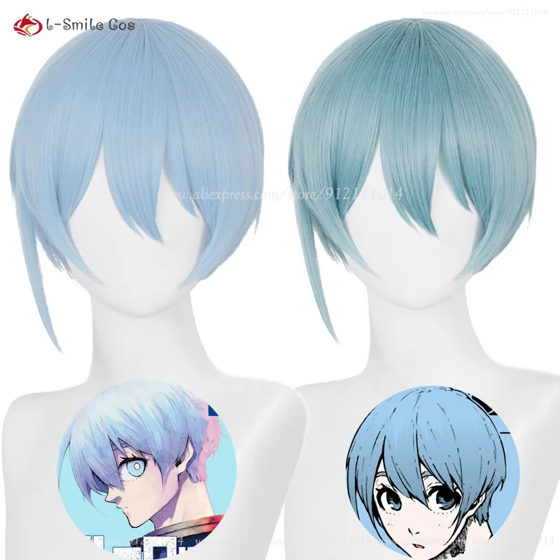 Cosplay Anime Hiori Yo 28Cm Wi - Anime Cosplay Blue Hair ulasan dan harga
