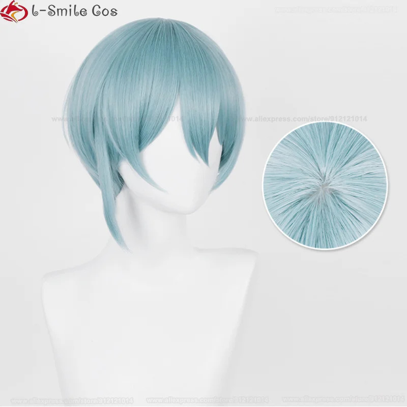 Cosplay Anime Hiori Yo 28Cm Wi - Anime Cosplay Blue Hair ulasan dan harga