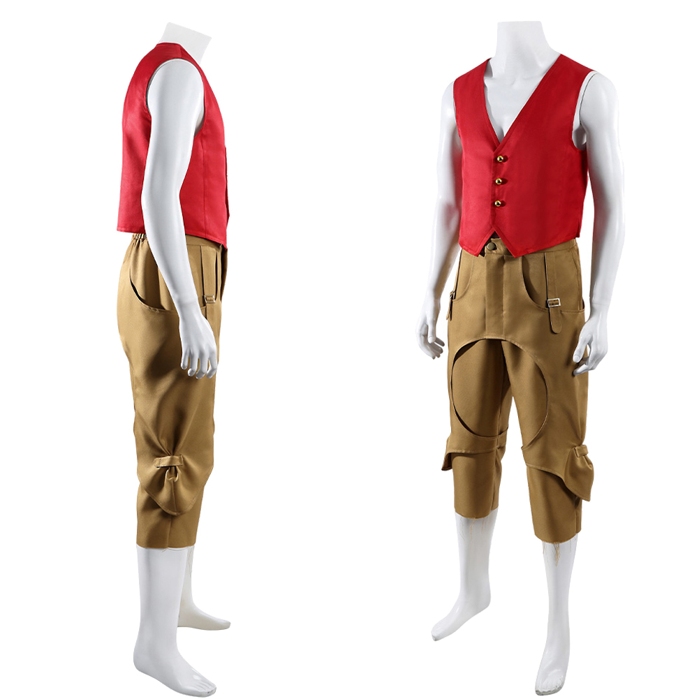 Kostum Cosplay Bajak Laut Luff - Live Action Anime Cosplay ulasan dan harga