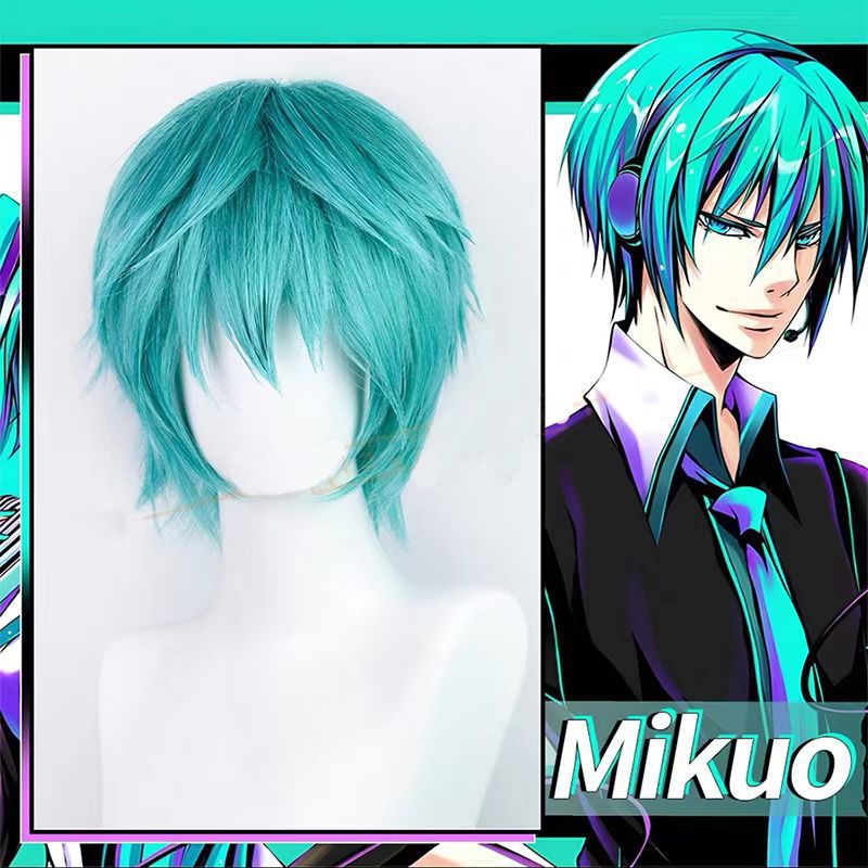 Wig Cosplay Mikuo Anime Miku A - Anime Cosplay Blue Hair ulasan dan harga