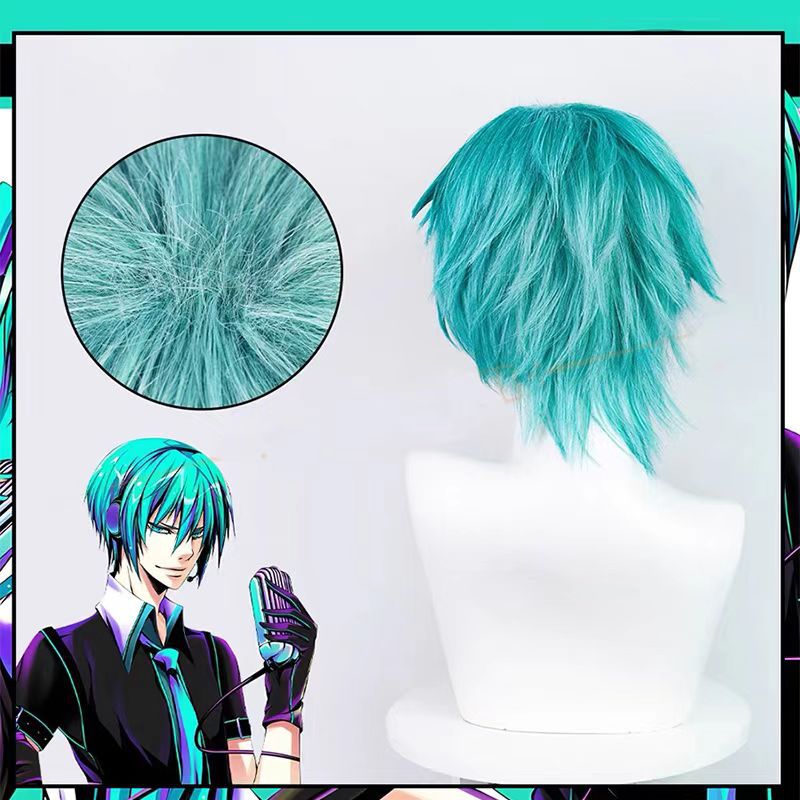 Wig Cosplay Mikuo Anime Miku A - Anime Cosplay Blue Hair ulasan dan harga