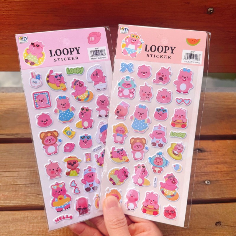 Stiker Busa 3D Lucu Loopy Anim - Anime Cosplay And Costumes ulasan dan harga