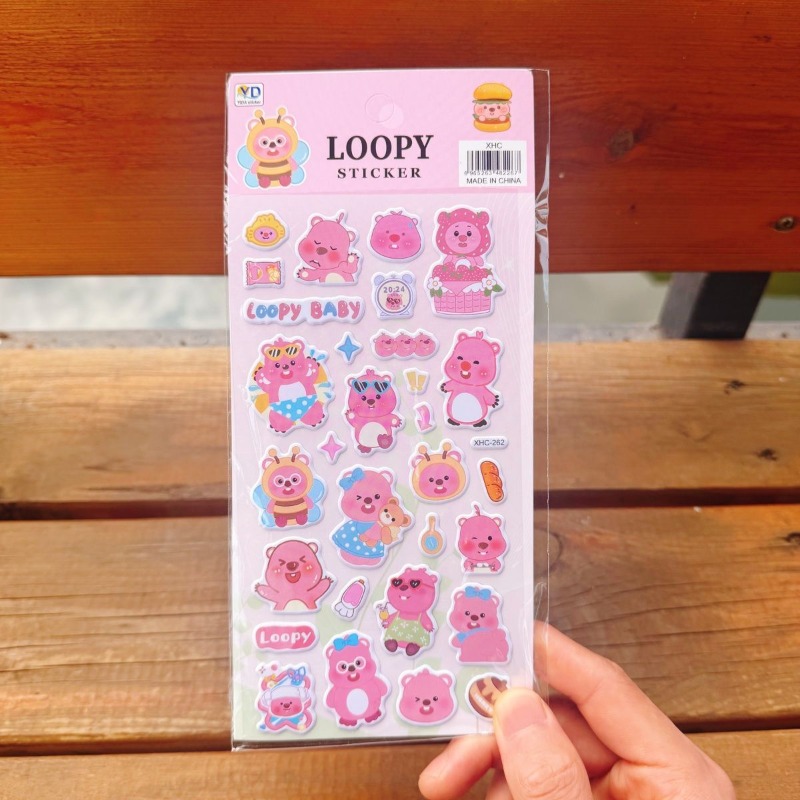 Stiker Busa 3D Lucu Loopy Anim - Anime Cosplay And Costumes ulasan dan harga